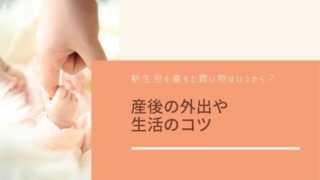 新生児を連れた買い物はいつから?産後の外出や生活のコツ