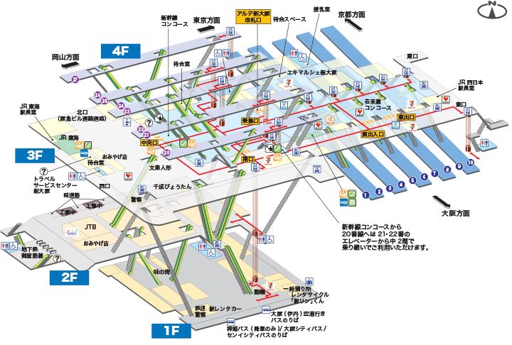 新大阪駅｜マップ